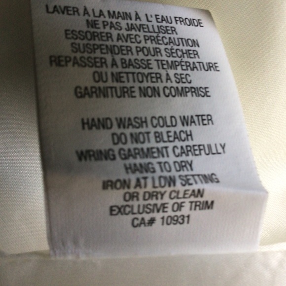 NWOT Lined cream coloured skirt, sz 10, 20”long & wide at bottom, flat waist 16” - Picture 12 of 15